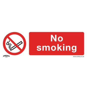 Image of Safety Sign - No Smoking - Self-Adhesive Vinyl - Pack of 10
