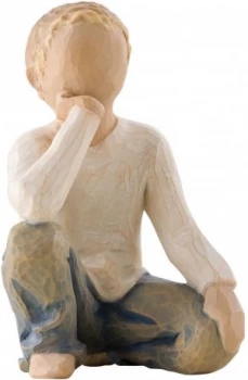 image of Willow Tree Inquisitive Child Figurine