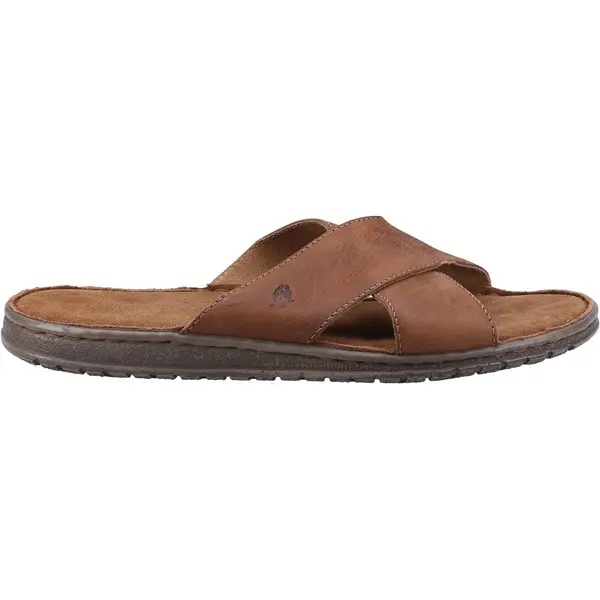 Image of Hush Puppies Mens Nile Lightweight Slip On Slide Sandals - UK 8 Brown male GDE2460BRO8