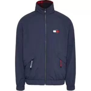 Image of Tommy Jeans Reversible Plaid Jacket - Blue