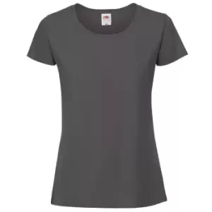 Image of Fruit Of The Loom Womens/Ladies Ringspun Premium T-Shirt (L) (Pencil Grey)