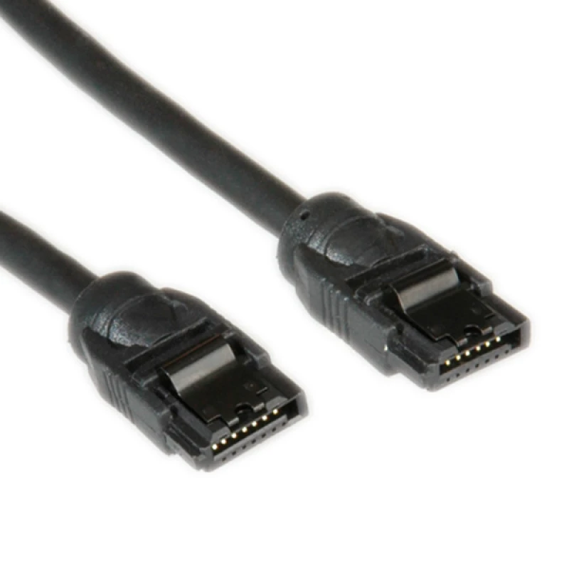 Image of ROLINE Internal SATA 6.0 Gbit/s Cable with Latch 0.5 m