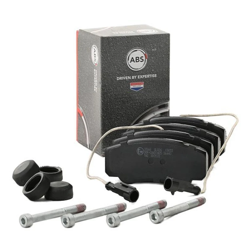 Image of A.B.S. 37666 Brake pad set with integrated wear sensor Brake Pad Set,disc brake (402)