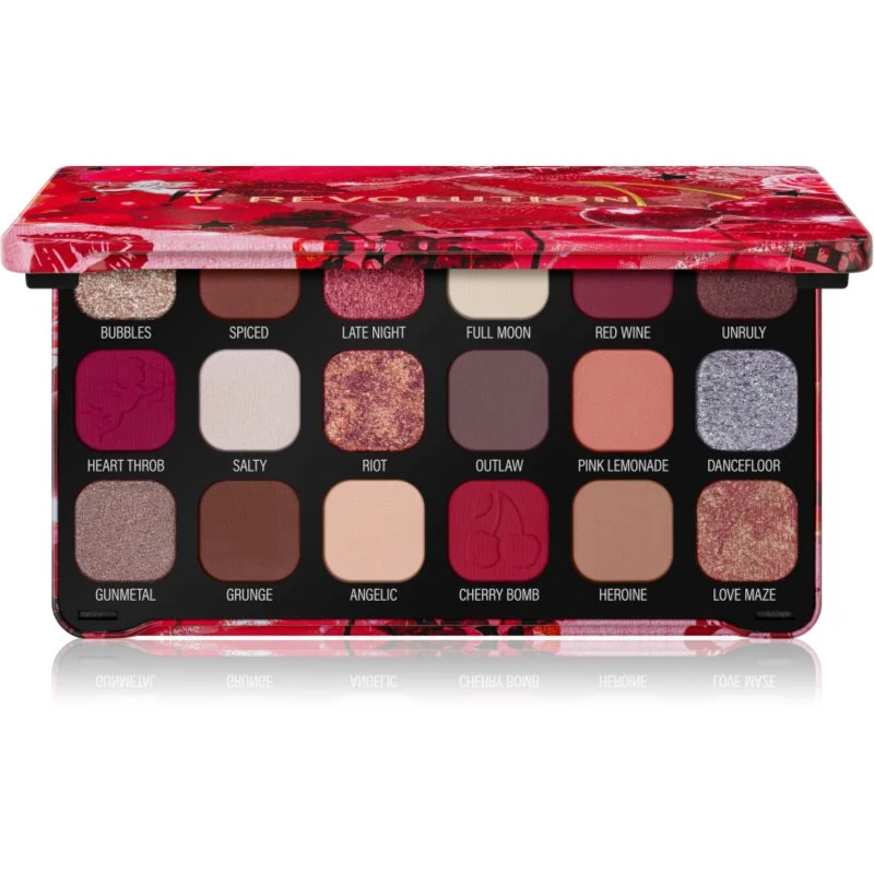 Image of Revolution Forever Flawless eyeshadow palette shade Cherry Rebel 18x1.1 g