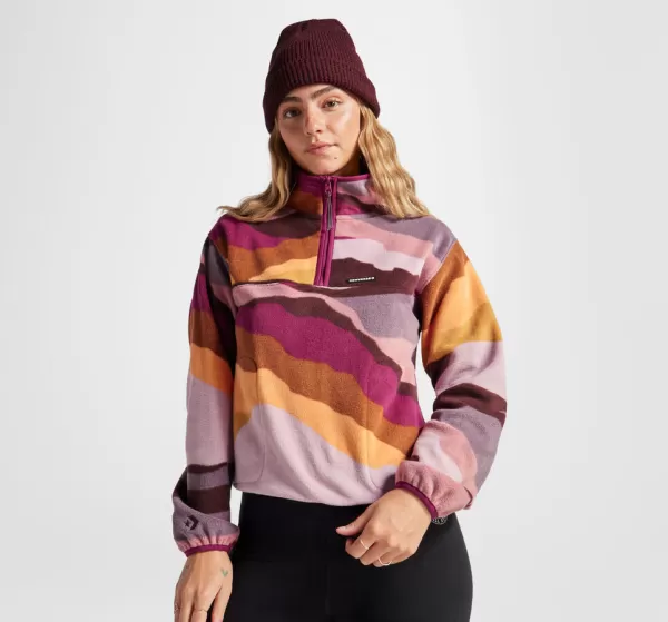 Image of Counter Climate Polar Fleece Abstract Half-Zip Popover