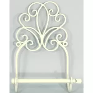 image of Cream Scroll Wall Mounted Toilet Roll Holder