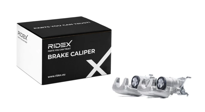 Image of RIDEX 78B1803 Brake caliper Rear Axle, without holder Cast Iron Brake Caliper (78)