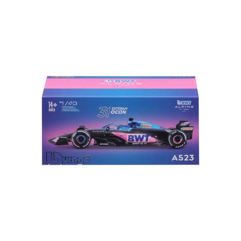 Image of 1:43 F1 Bwt Alpine F1 Team A523 2023 With Helmet Ocon 1019683