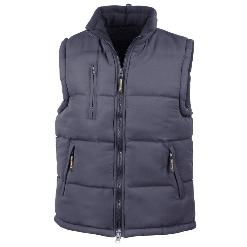 Image of Result Result Men Padded Body Warmer in Navy Size: X-Small Navy XS Male 5063470512126