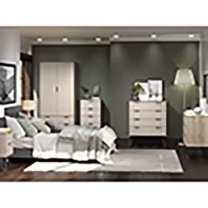 Image of Augusta 3 plus 3 Drawer Wide Chest of Drawers, Driftwood