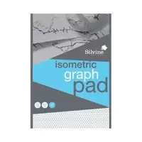 Image of Silvine A4GPISO A4 5mm Isometric Graph Pad, 50 Sheets