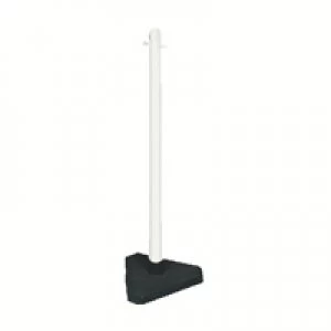 Image of Slingsby Freestanding Post Triangular Concrete-Weighted Base White 328269