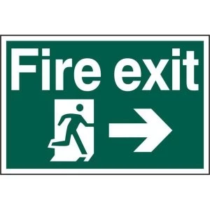Image of ASEC Fire Exit 400mm x 600mm PVC Self Adhesive Sign