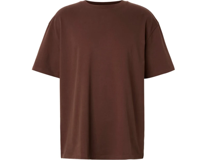 Image of Urban Classic Relaxed Dropped Shoulder T-Shirt Brown M