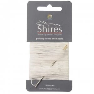 image of Shires Plaiting Thread - White