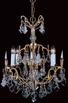 image of Montmartre French Gold 4 Arm Chandelier