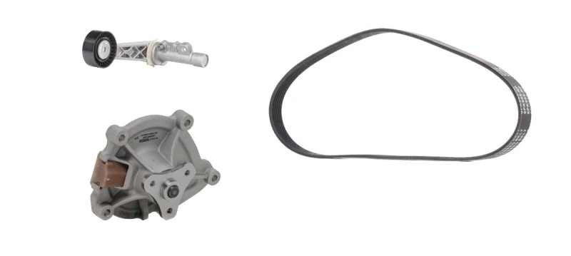 Image of RIDEX PLUS 4172P0104P Water Pump + V-Ribbed Belt Kit Water Pump + V-Ribbed Belt Kit (4172)
