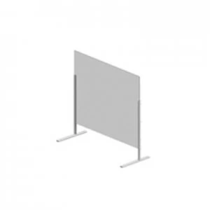 image of Hygiene Tech Protective screen perspex 0.5M high free standing 50cm x 75cm x 4mm