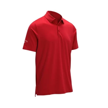 Image of Callaway Solid Polo Shirt Mens - True Red