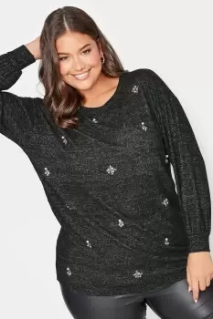 Image of Diamante Cluster Soft Touch Jumper