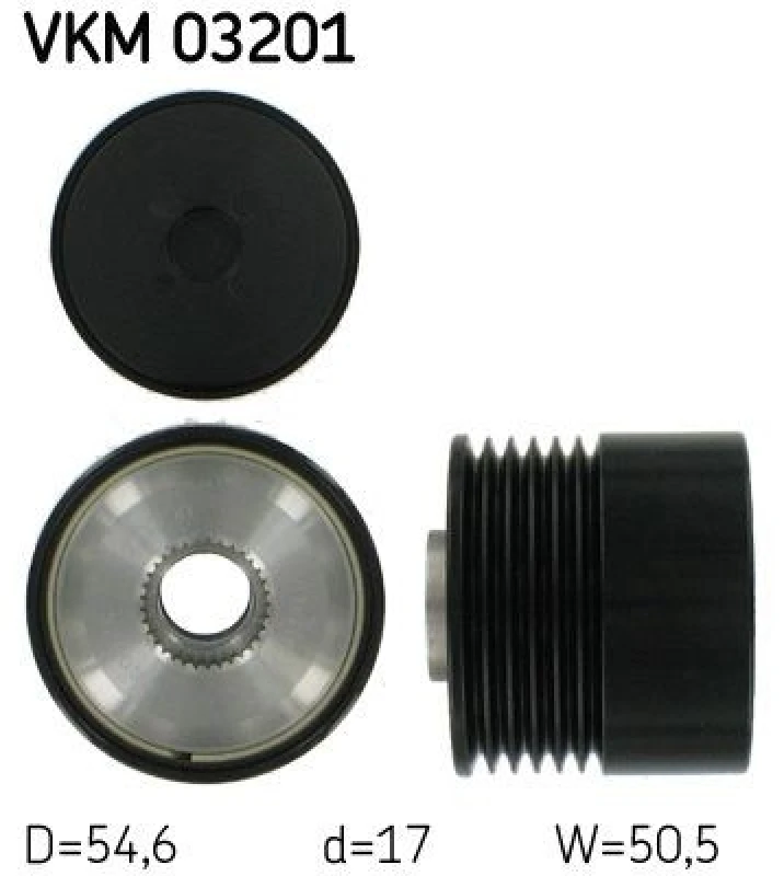 Image of SKF Alternator clutch pulley SKF VKM 03201