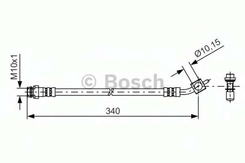 Image of Bosch 1 987 481 423 Brake Hose Brake Hose (83)