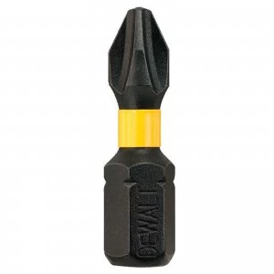 image of DEWALT Phillips Extreme Impact Torsion Screwdriver Bit PH2 25mm Pack of 5