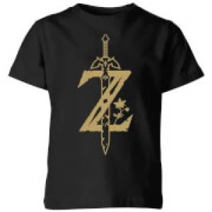 Image of Nintendo The Legend Of Zelda Master Sword Kid's T-Shirt - Black - 9-10 Years