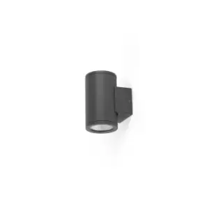 Image of Tond 2 Light Dark Grey LED Wall Lamp 3000K 2x6W 3000K IP54