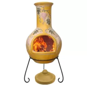 Grapes Clay Chiminea