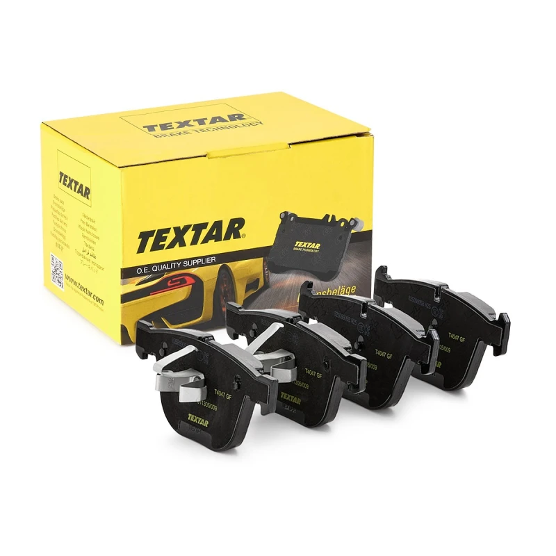 Image of TEXTAR 2373101 Brake pad set Q+ prepared for wear warning indicator Brake Pad Set,disc brake (402)