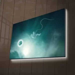 Image of NASA-013 Multicolor Decorative LED Lighted Canvas Painting