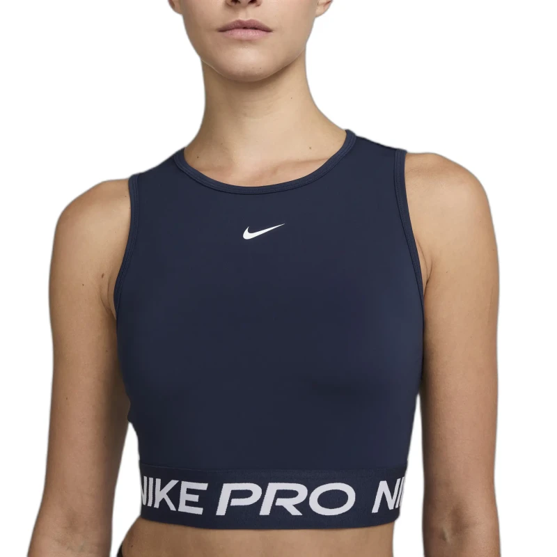 Image of Womens short tank top Nike Pro Dri-FIT Bleu Female XS