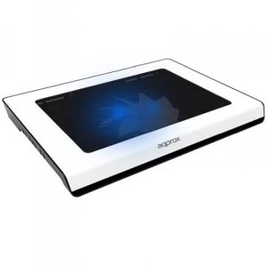Image of Approx APPNBC06 notebook cooling pad 39.6cm (15.6inch) 1500 RPM Black, White