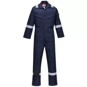 image of Portwest - FR93NAR4XL - sz 4XL Bizflame Ultra Coverall - Navy - Navy