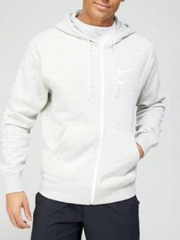 Image of Nike Sportswear Swoosh Full Zip Hoodie - Grey