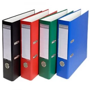 Image of Exacompta Lever Arch File 918400B 80 mm PP, Card 2 ring A4 Assorted Pack of 20