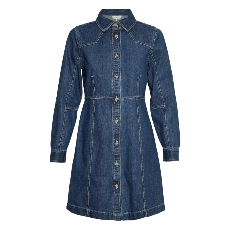 Image of moss copenhagen Denim dress For Her Moss Copenhagen Dielle Bleu Female L
