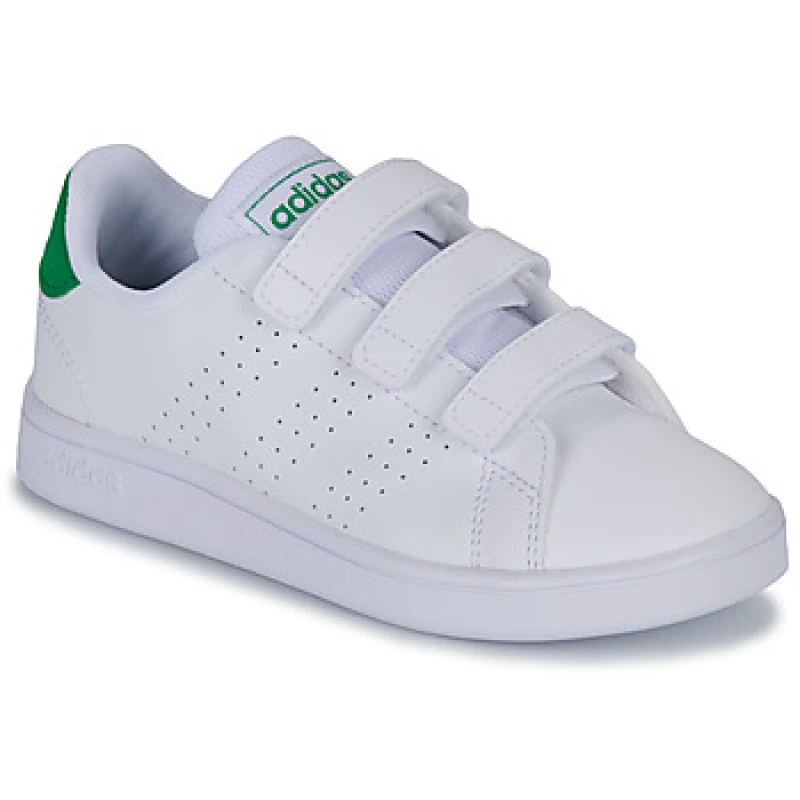 Image of adidas ADVANTAGE CF C boys's Children's Shoes (Trainers) in White