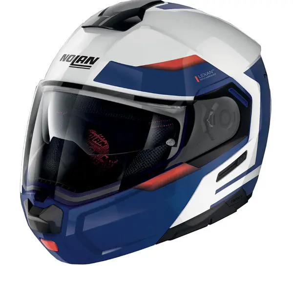 Image of Nolan N90-3 Reflector 38 Metal White ECE 22.06 Modular Helmet Size 2XL