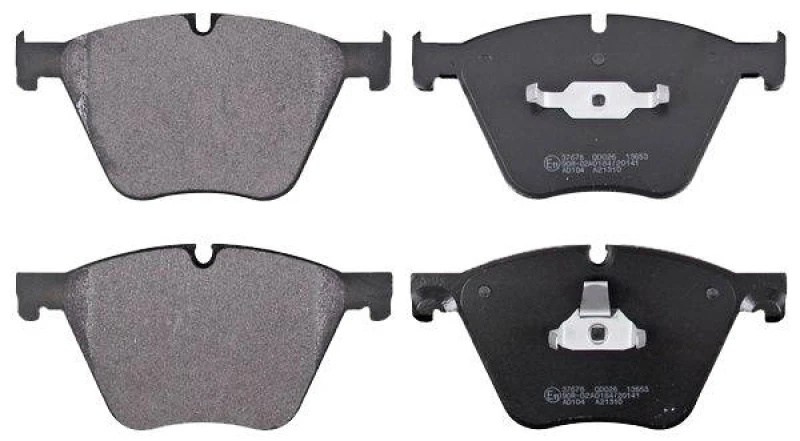 Image of A.B.S. 37678 Brake pad set prepared for wear warning indicator Brake Pad Set,disc brake (402)