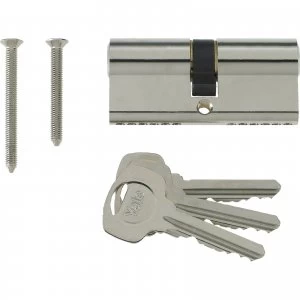 Image of Yale X6 Kitemark Double Euro Cylinder 95mm 35mm x 50mm Nickel
