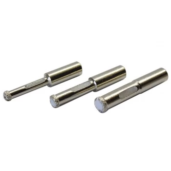 Image of Vitrex Dry-Cut Wax-Filled Diamond Drill Bit Kit - 6/8/10mm