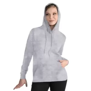 Image of SG Ladies/Womens Plain Hooded Sweatshirt Top / Hoodie (2XL) (Light Oxford)