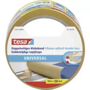 tesa UNIVERSAL 56171-00003-11 Double sided adhesive tape White (L x W) 10 m x 50 mm