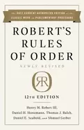 Image of roberts rules of order newly revised 12th edition