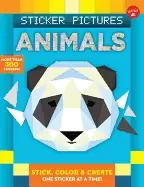 Image of sticker pictures animals stick color and create one sticker at a time