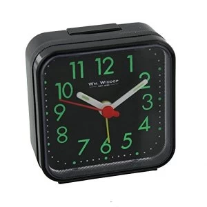 image of Square Alarm Clock - Black