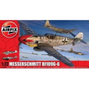 image of Airfix Messerschmitt Bf109G-6 Series 2 Aircraft 1:72 Scale Model Kit