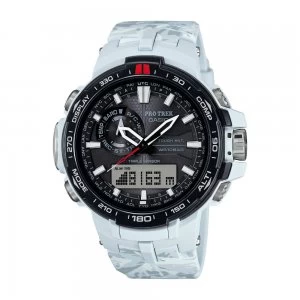 Image of Casio PRO TREK Triple Sensor Version 3 TOUGH SOLAR Watch PRW-6000SC-7 - White